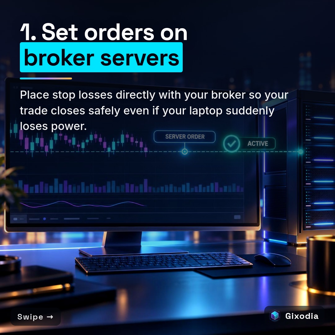 1. Set orders on broker servers